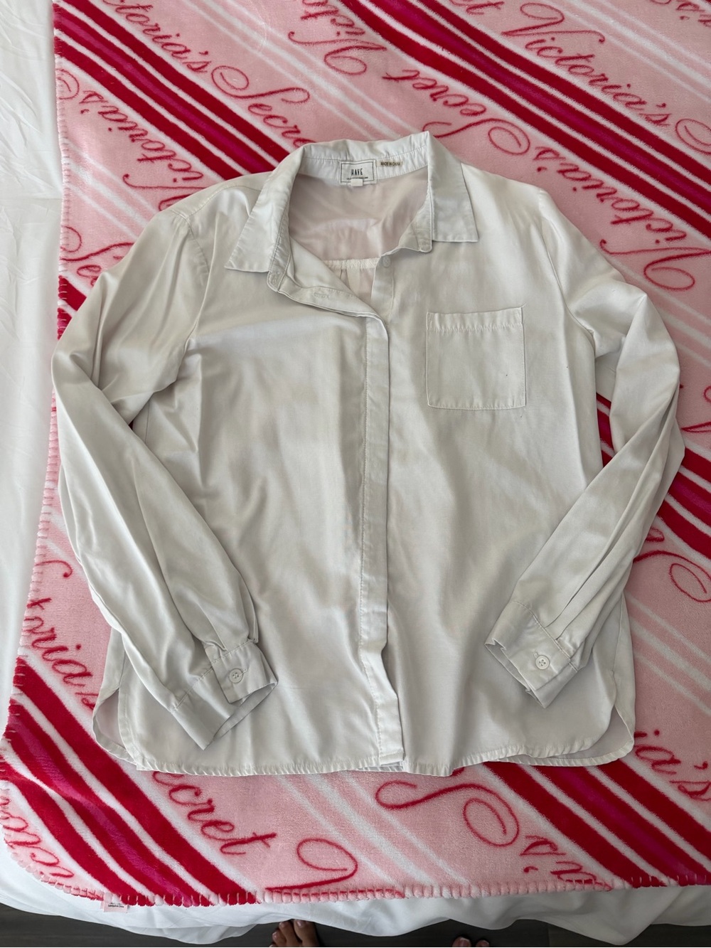 White Button-Up Blouse